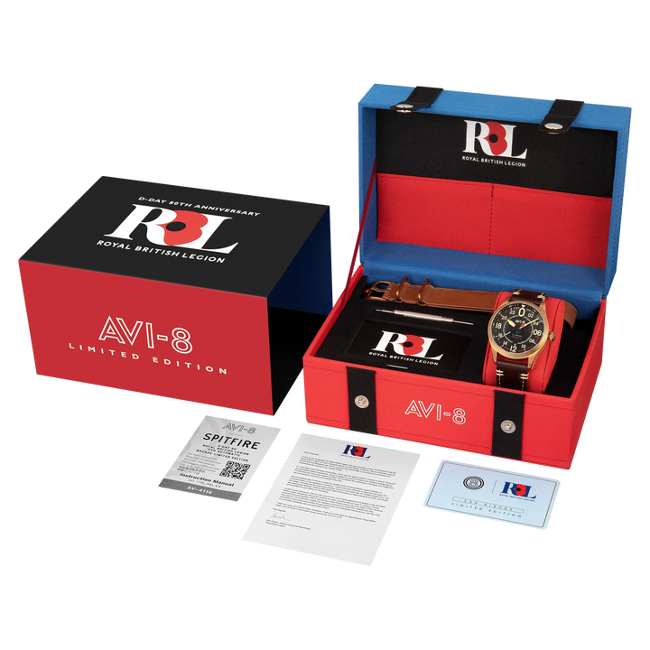 D-Day 80 Royal British Legion 24 Hour Automatic Bronze Limited Edition Normandy